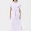 Women The Editor's Market Dresses | Nately Linen Strap-Tie Dress Lilac