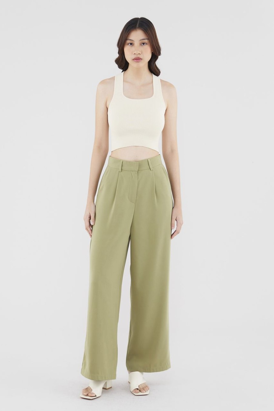 Women Palette Pants | Elicia Wide-Leg Pants Pear