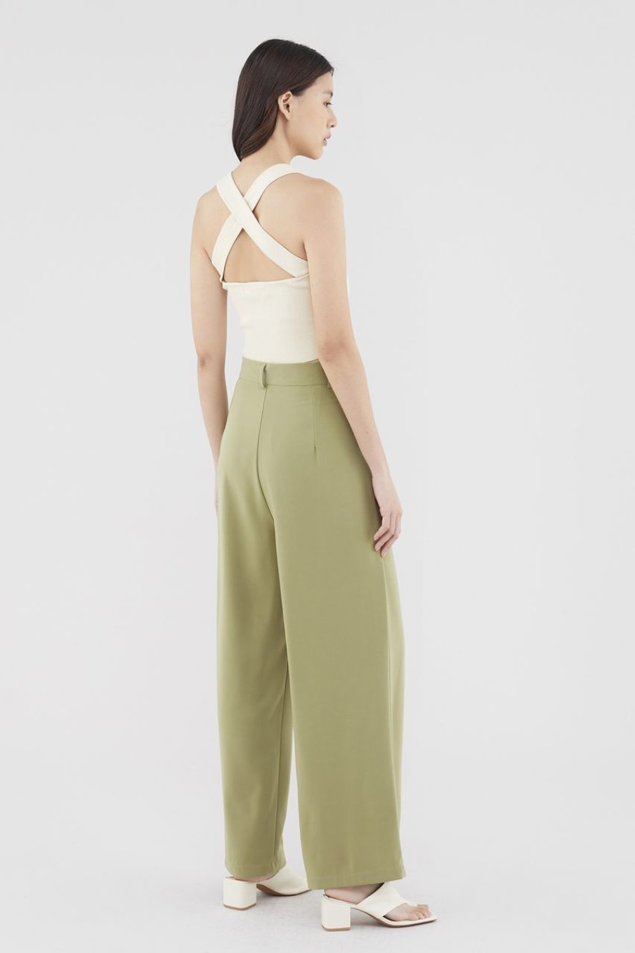 Women Palette Pants | Elicia Wide-Leg Pants Pear