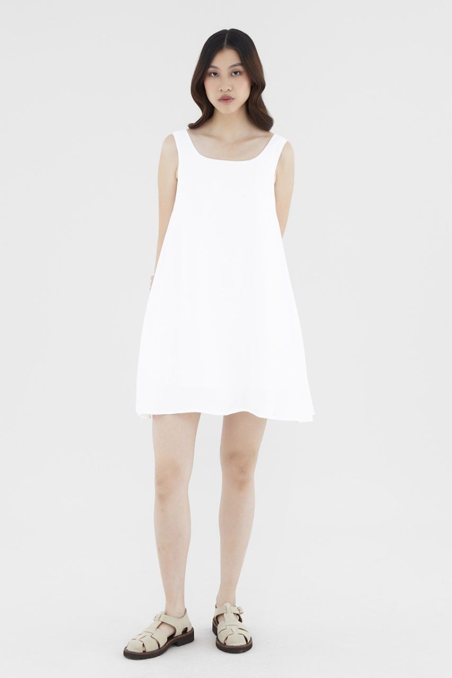 Women The Editor's Market Dresses | Emery Swing Dress White