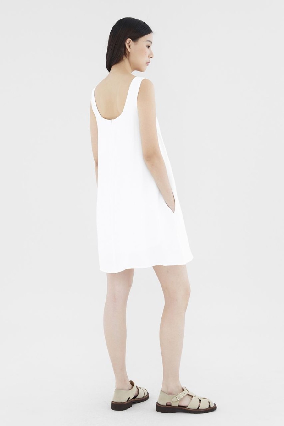 Women The Editor's Market Dresses | Emery Swing Dress White