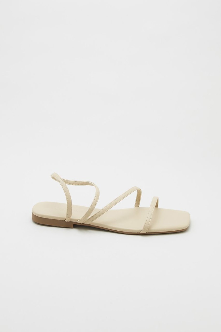 Women The Editor's Market Flats | Danae Strappy Sandals Dune