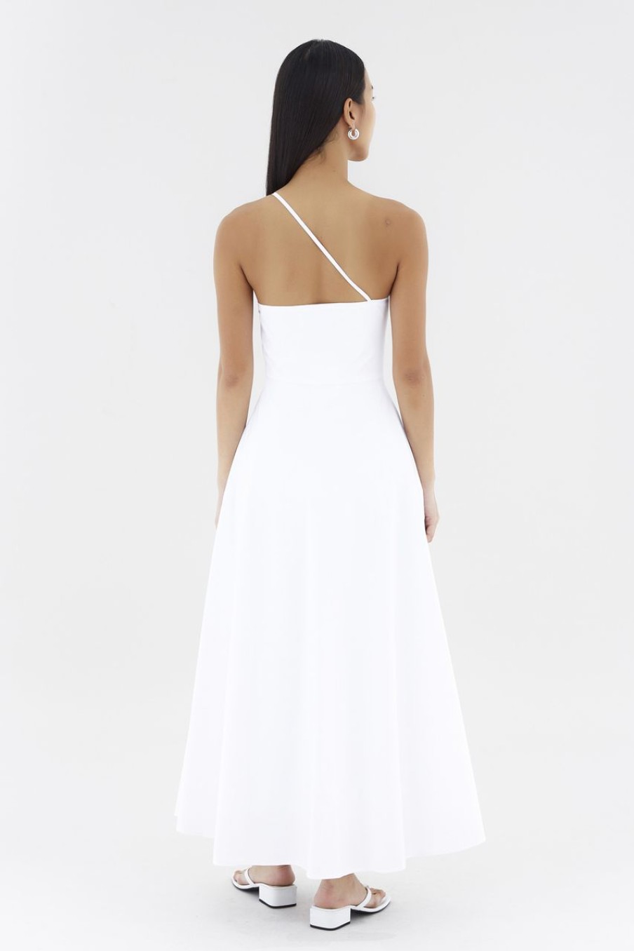 Women The Editor's Market Dresses | Brynleigh One-Shoulder Dress White