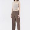 Women The Editor's Market Pants | Goven Mid-Rise Tailored Pants Umber