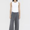 Women The Editor's Market Pants | Juralle Low-Rise Tailored Pants Charcoal