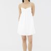 Women The Editor's Market Dresses | Lennox Linen Mini Dress White