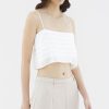 Women The Editor's Market Tops | Lyanne Pleated Cami Top White