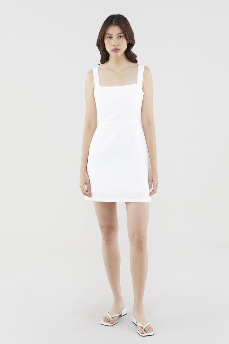 Women The Editor's Market Dresses | Noemi Tie-Back Mini Dress White