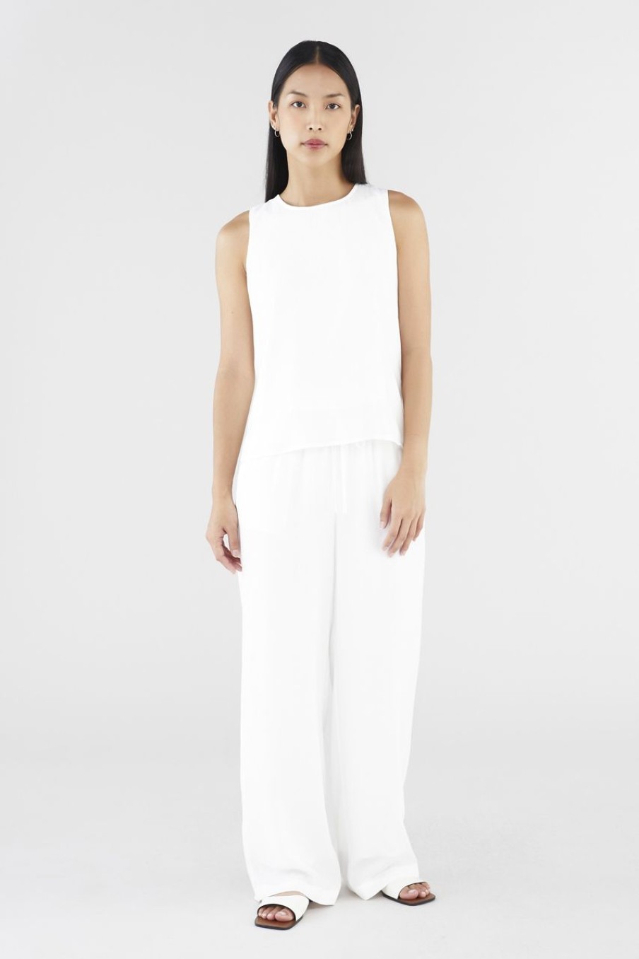 Women The Editor's Market Pants | Astrid Relaxed Pants White