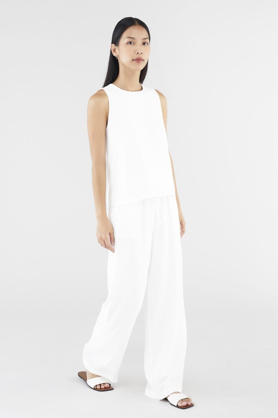 Women The Editor's Market Pants | Astrid Relaxed Pants White