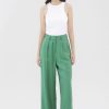 Women The Editor's Market Pants | Zeffy Wide-Leg Pants Lush Green