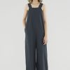 Women The Editor's Market Jumpsuits | Javiera Back Cut-Out Jumpsuit Charcoal