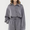 Women The Editor's Market Tops | Lennon Oversized Shirt Elephant