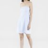 Women The Editor's Market Dresses | Margot Linen Tube Dress Dusty Blue