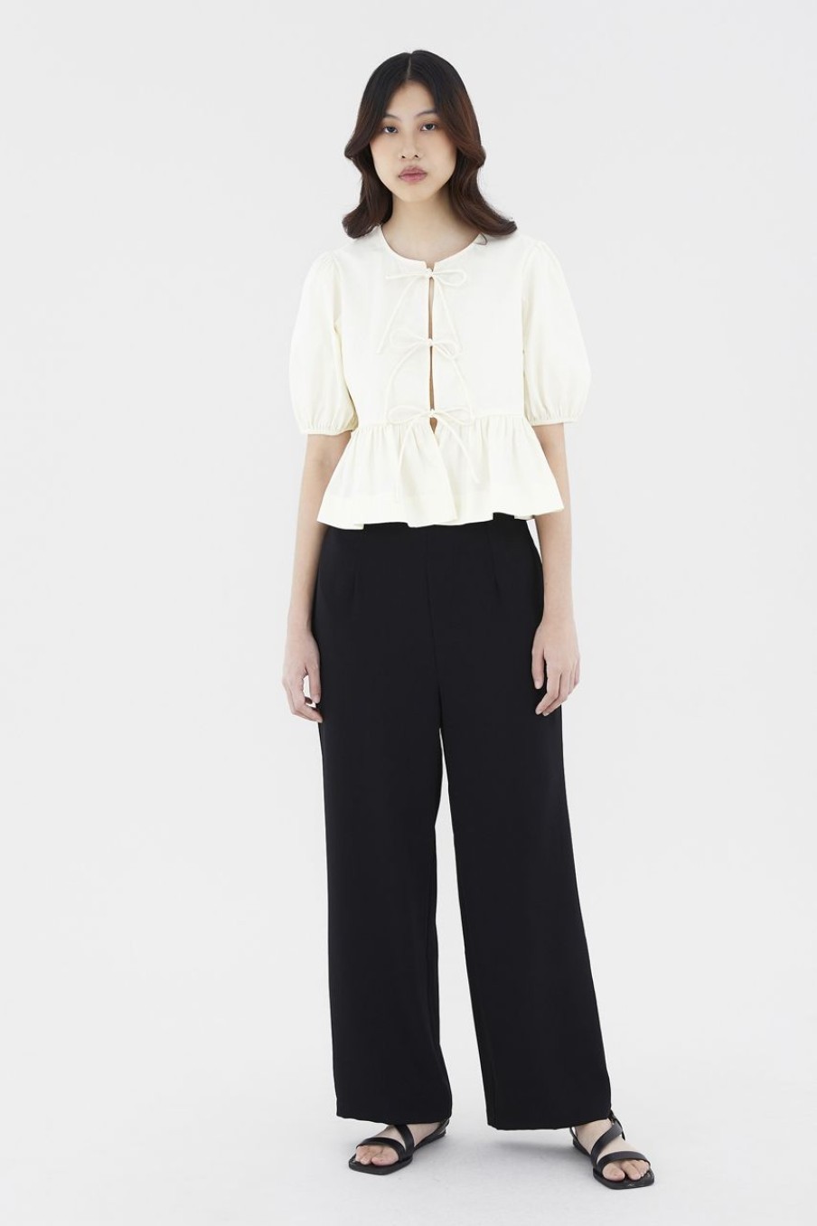 Women The Editor's Market Pants | Zion Wide Leg Pants Black