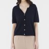 Women The Editor's Market Tops | Avery Polo Top Eclipse