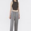 Women The Editor's Market Pants | Goven Mid-Rise Tailored Pants Concrete