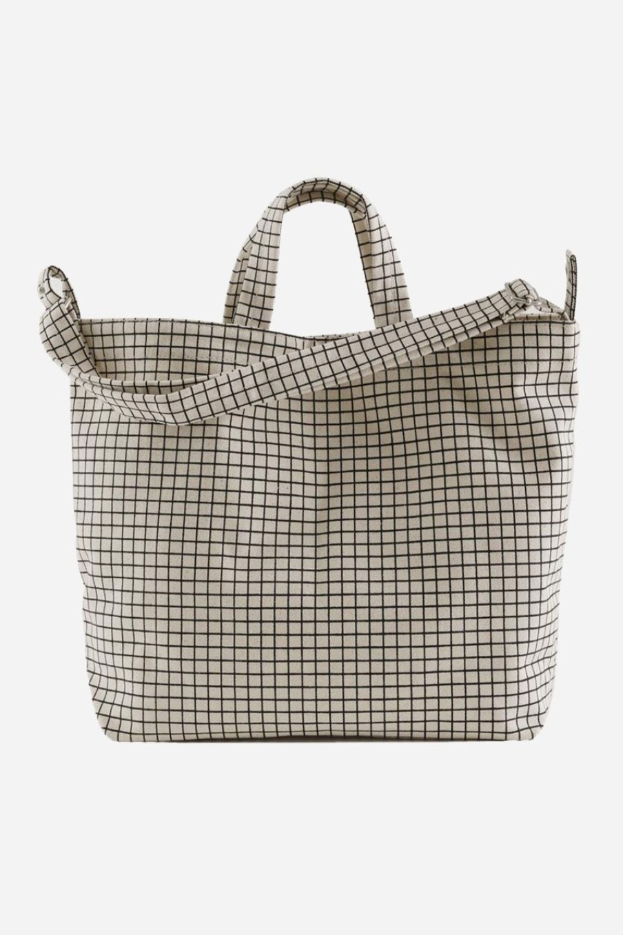 Women Baggu Bags | Baggu Horizontal Duck Bag Natural Grid