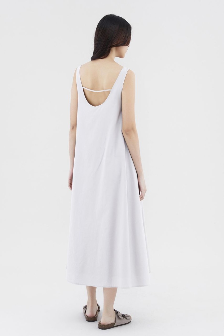 Women The Editor's Market Dresses | Londyn Tent Dress Fog