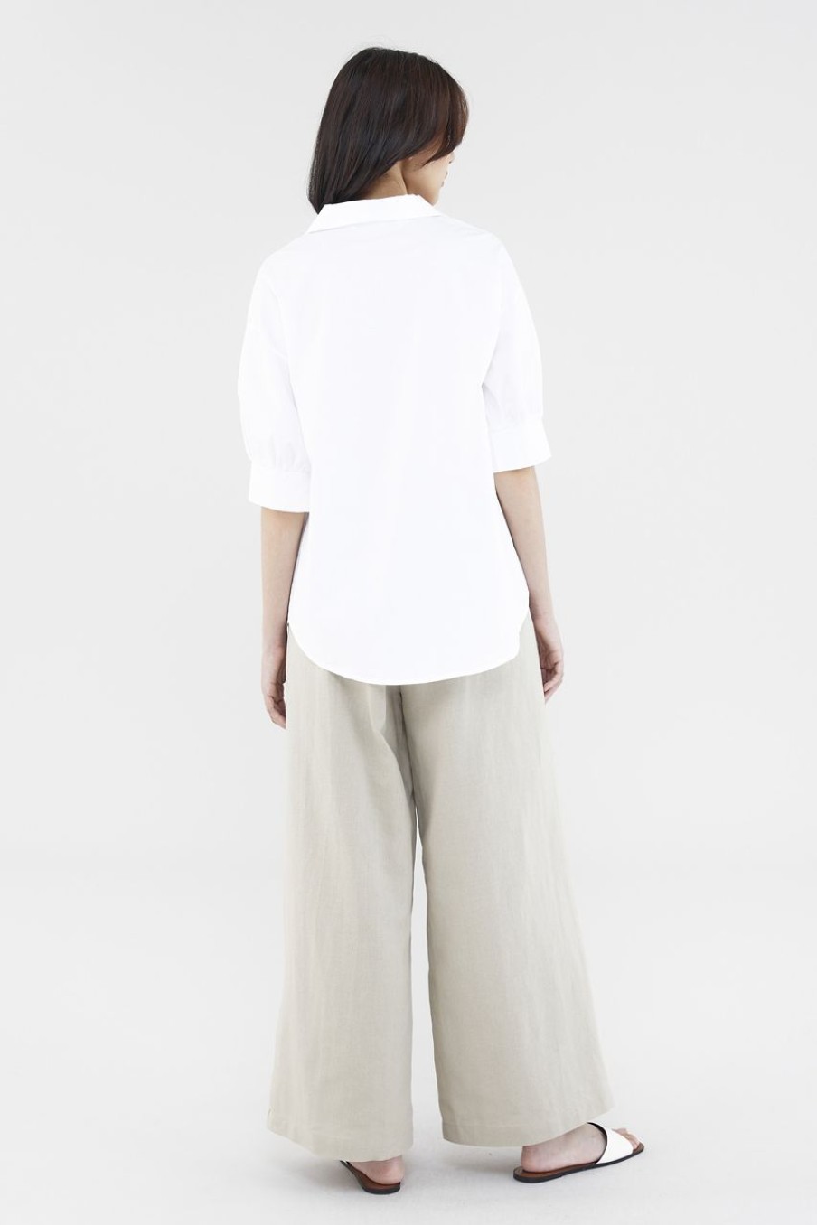 Women The Editor's Market Tops | Theia Relaxed Shirt White