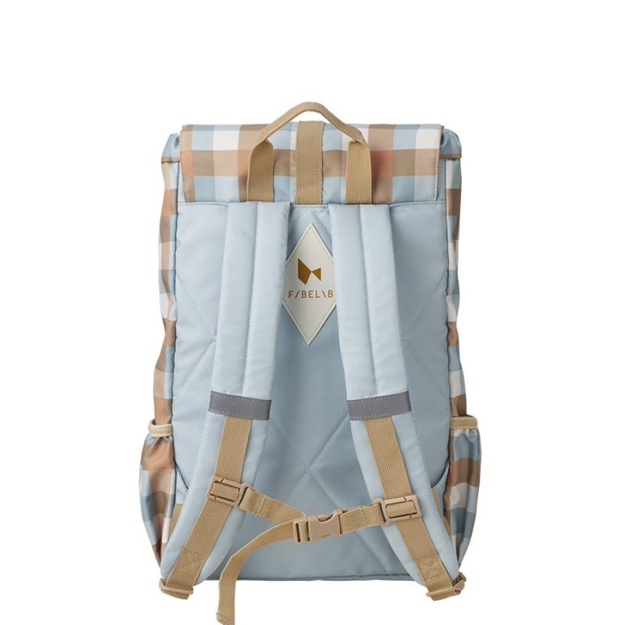 Kids Evryday Studios | Fabelab Large Backpack Cottage Blue Checks