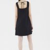 Women The Editor's Market Dresses | Kasey Linen Shift Short Dress Black