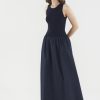 Women The Editor's Market Dresses | Andreana Tank Maxi Dress Navy Blue