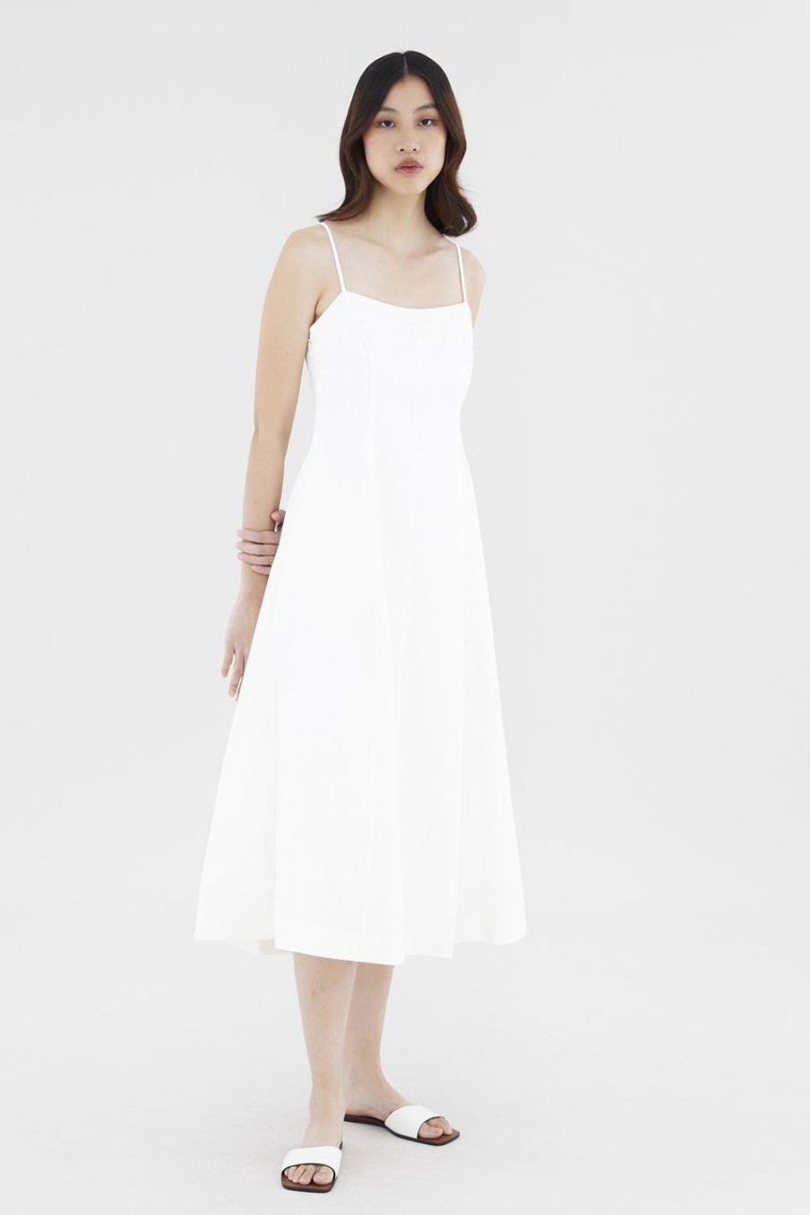 Women The Editor's Market Dresses | Ruyski Fit And Flare Dress White