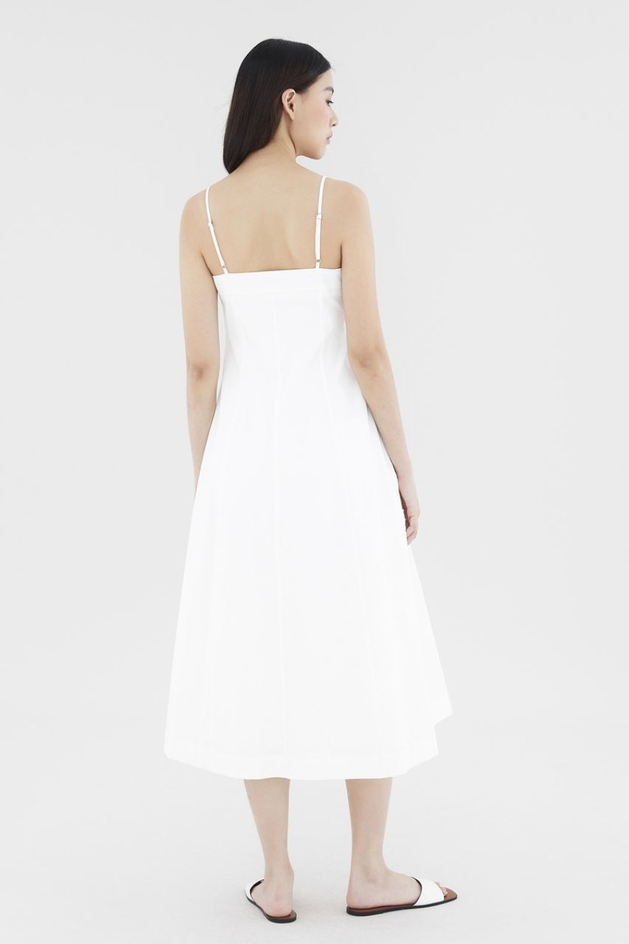 Women The Editor's Market Dresses | Ruyski Fit And Flare Dress White