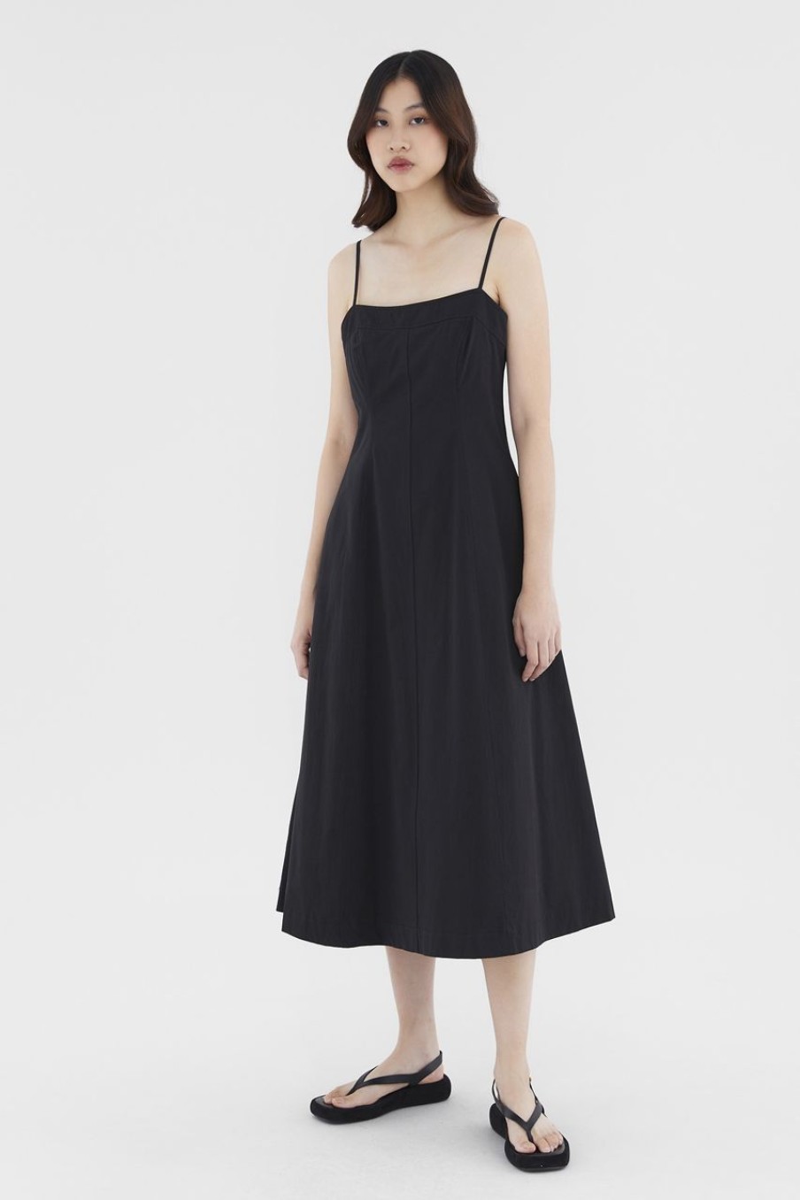 Women The Editor's Market Dresses | Ruyski Fit And Flare Dress Black