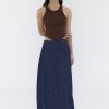 Women The Editor's Market Skirts | Charryn Mid-Rise Denim Skirt Dark Blue