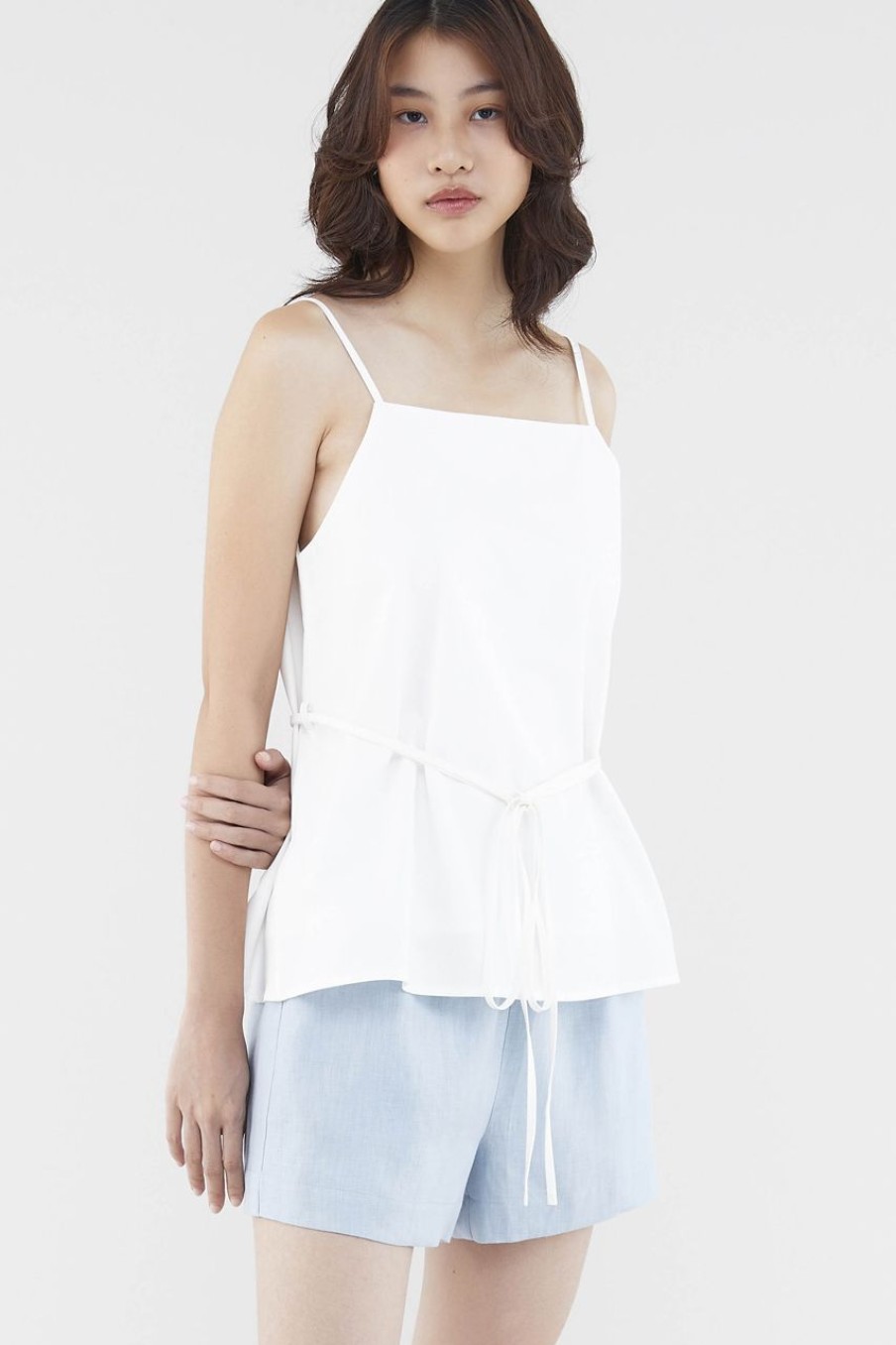 Women The Editor's Market Tops | Paloma Relaxed Camisole White