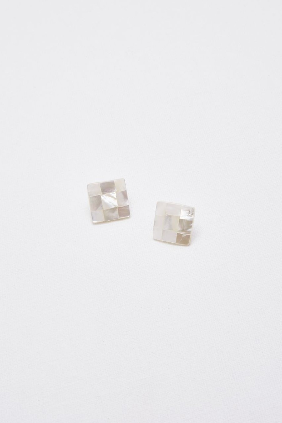 Women Afterall Earrings | Camilla Ear Studs White