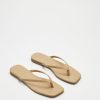 Women The Editor's Market Flats | Althea Thong Slides Caramel