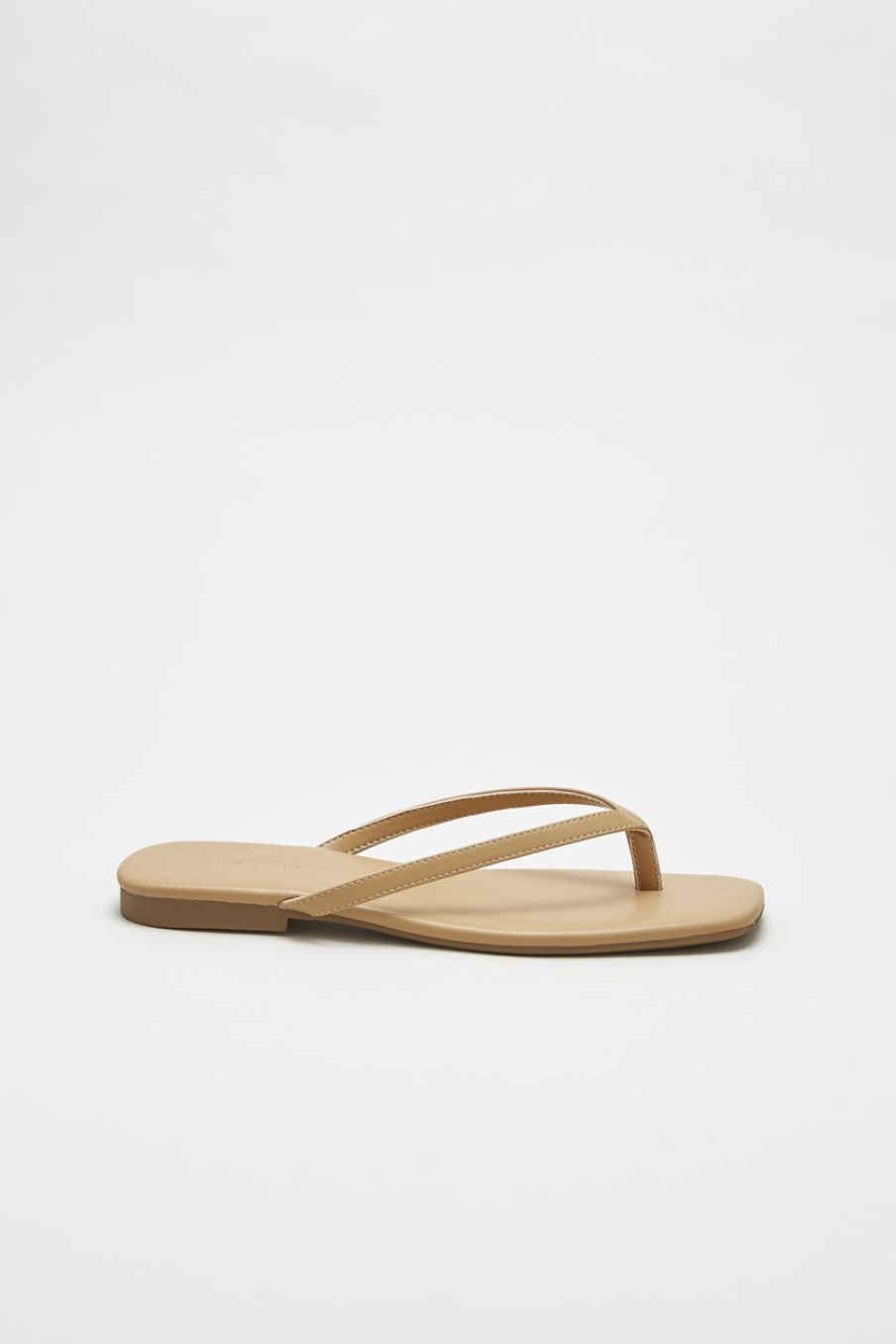 Women The Editor's Market Flats | Althea Thong Slides Caramel