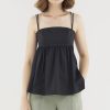 Women The Editor's Market Tops | Quindelyn Babydoll Top Black