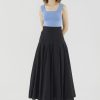 Women The Editor's Market Skirts | Larrisa Fluted Skirt Black