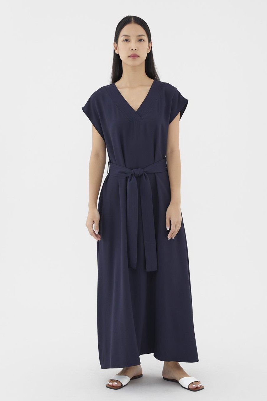 Women The Editor's Market Dresses | Estrella Kaftan Dress Eclipse