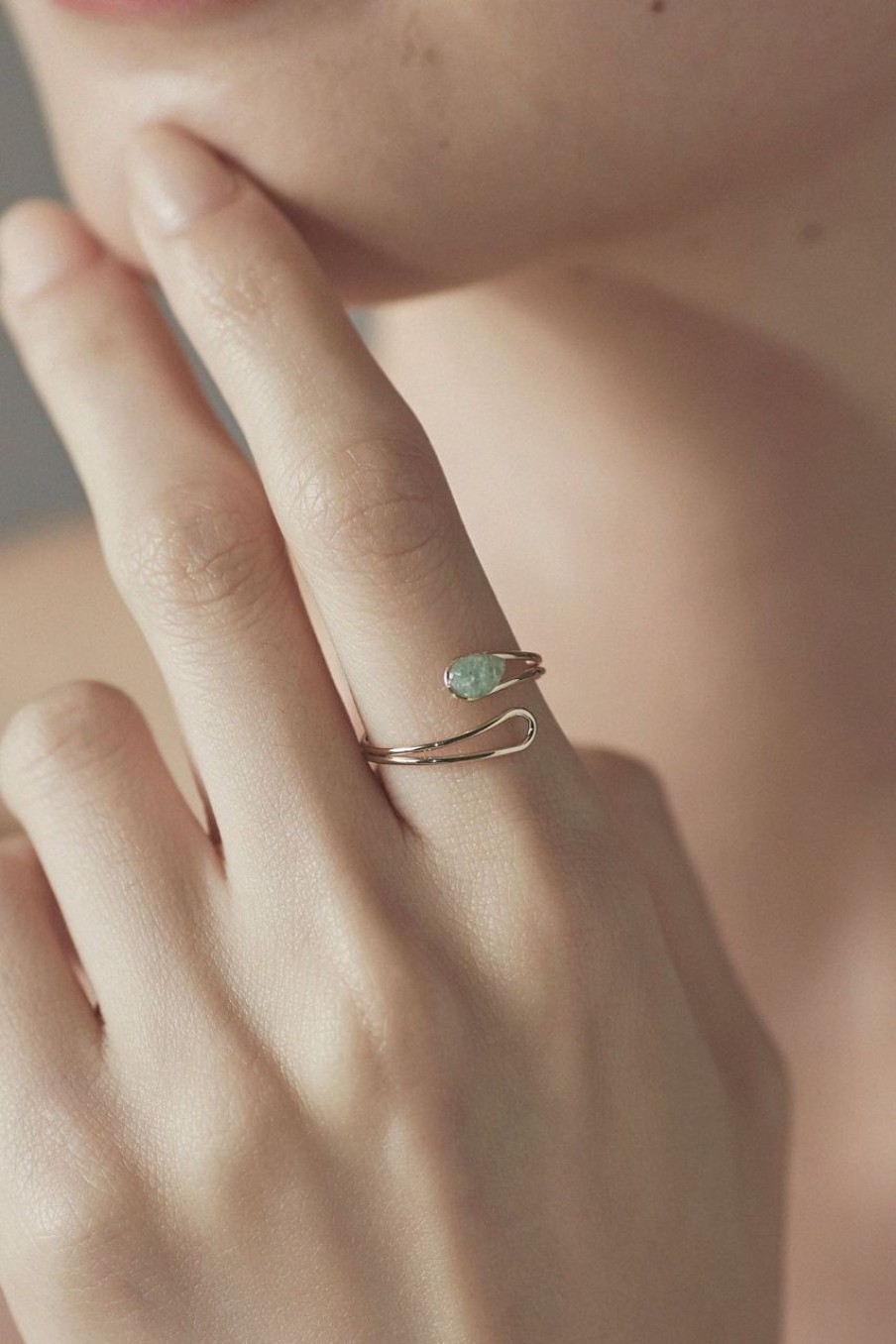 Women Afterall Rings | Yoan Ring Gold/Green