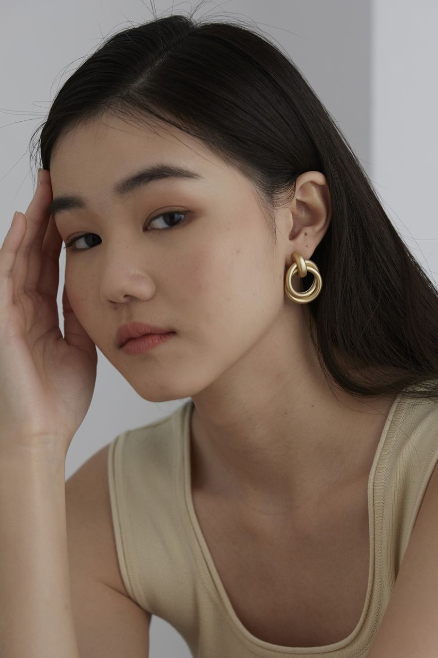 Women Afterall Earrings | Chaya Earrings Matte Gold