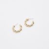 Women Afterall Earrings | Velvet Hoop Earrings Gold