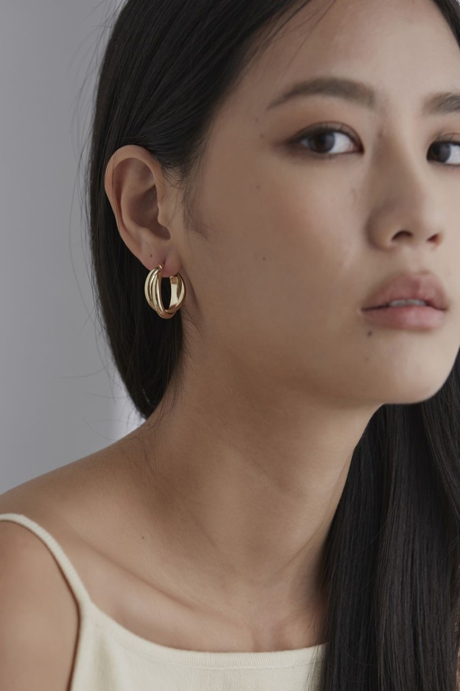 Women Afterall Earrings | Ilanys Hoop Earrings Gold