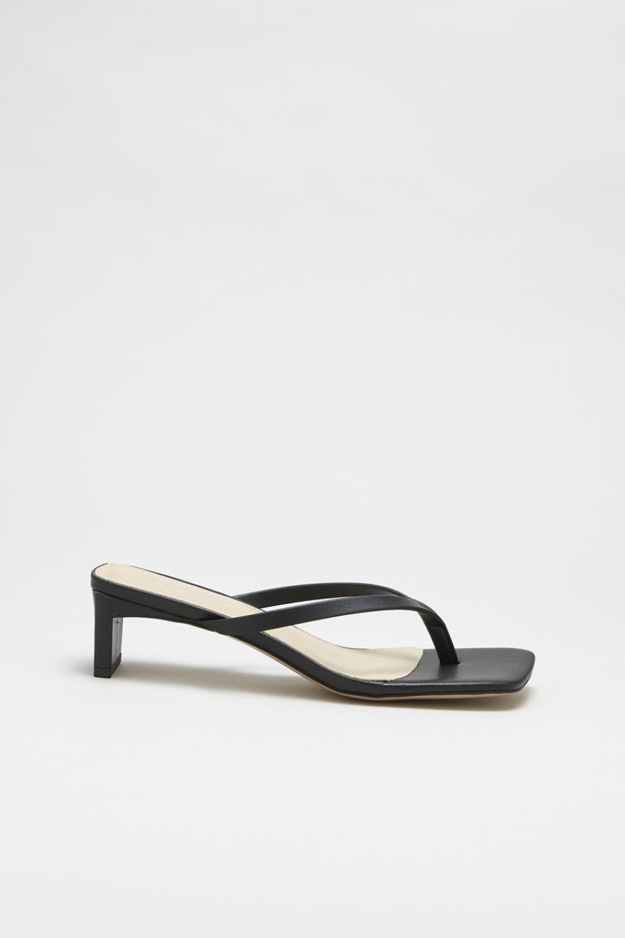 Women The Editor's Market Heels | Elena Heeled Thongs Charcoal