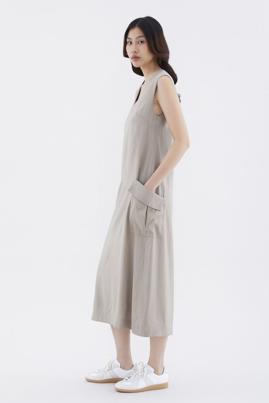 Women The Editor's Market Dresses | Glenich Tent Dress Taupe