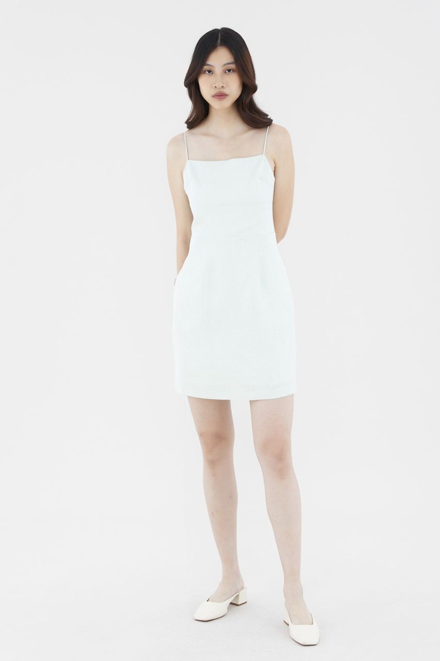 Women The Editor's Market Dresses | Junnifer Linen Mini Dress Tea