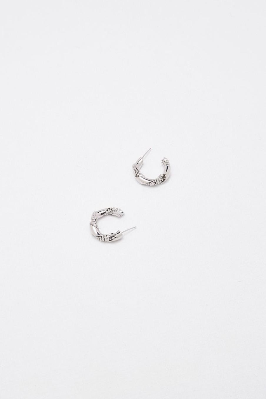 Women Afterall Earrings | Gillian Hoop Earrings Silver