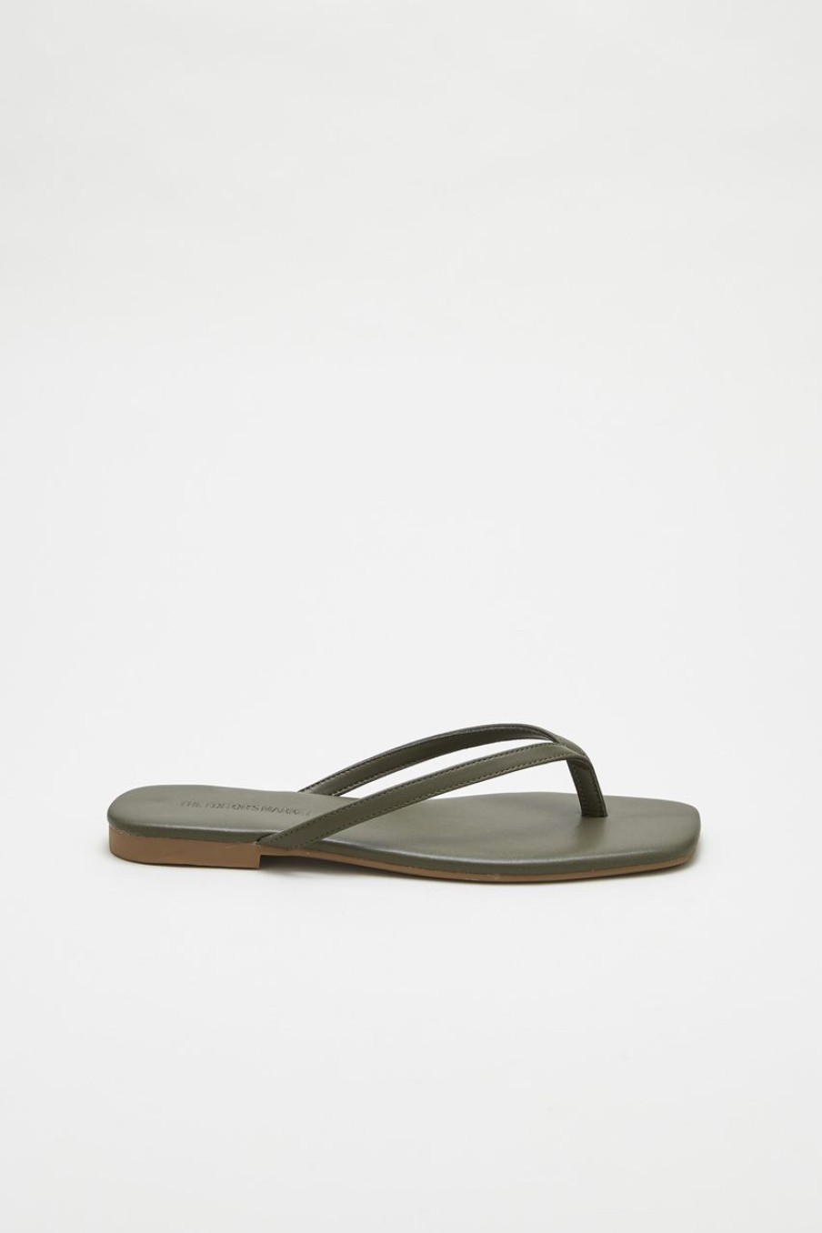 Women The Editor's Market Flats | Althea Thong Slides Olive