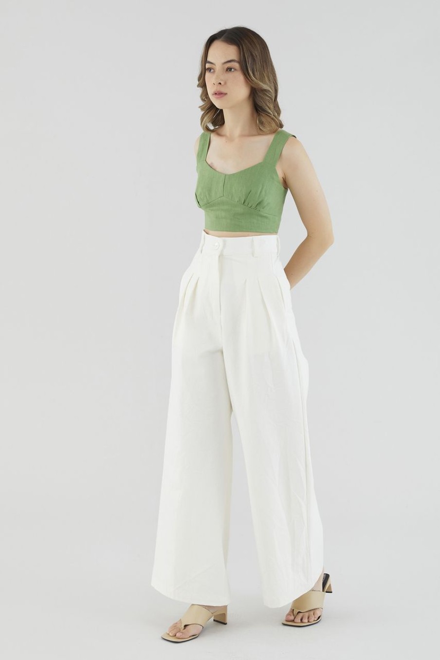 Women The Editor's Market Pants | Kerifa Wide-Leg Pants Ivory