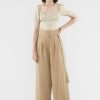 Women The Editor's Market Pants | Omyra Belted Pants Caramel