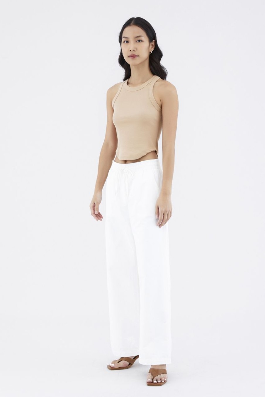 Women The Editor's Market Pants | Kastrelle Drawstring Pants White